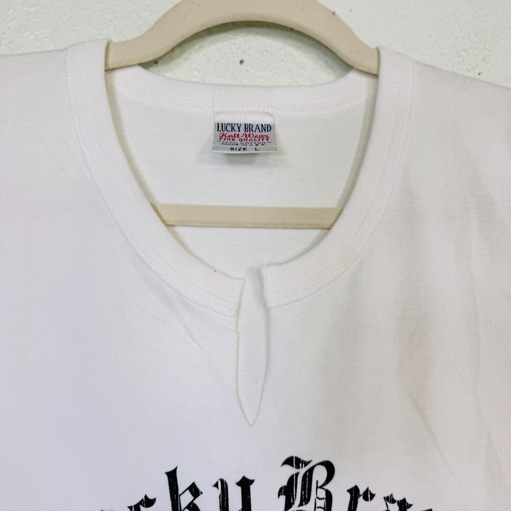 Vintage Lucky Brand Shirt Womens Large Snake Tattoo Art Hollywood Graphic Tee L - Picture 5 of 14